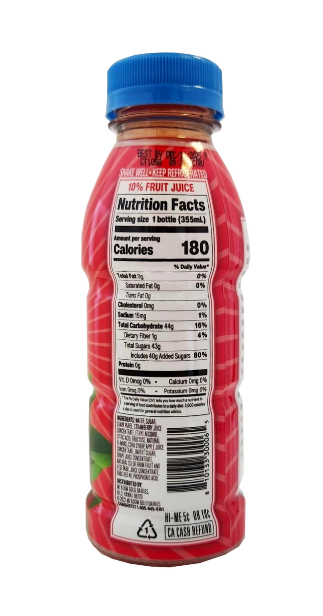 Meadow Gold Strawberry Guava Nectar Drink 12oz.