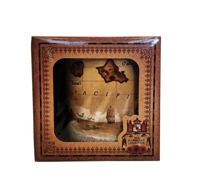 Mug - Vintage Island Map  11 oz | Comes in a Mug Box