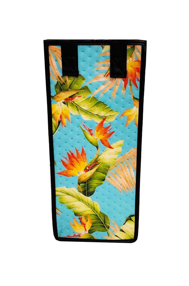 Tropical Paper Garden Reusable Hot/Cold Single Wine Bag- NETWORK SKY
