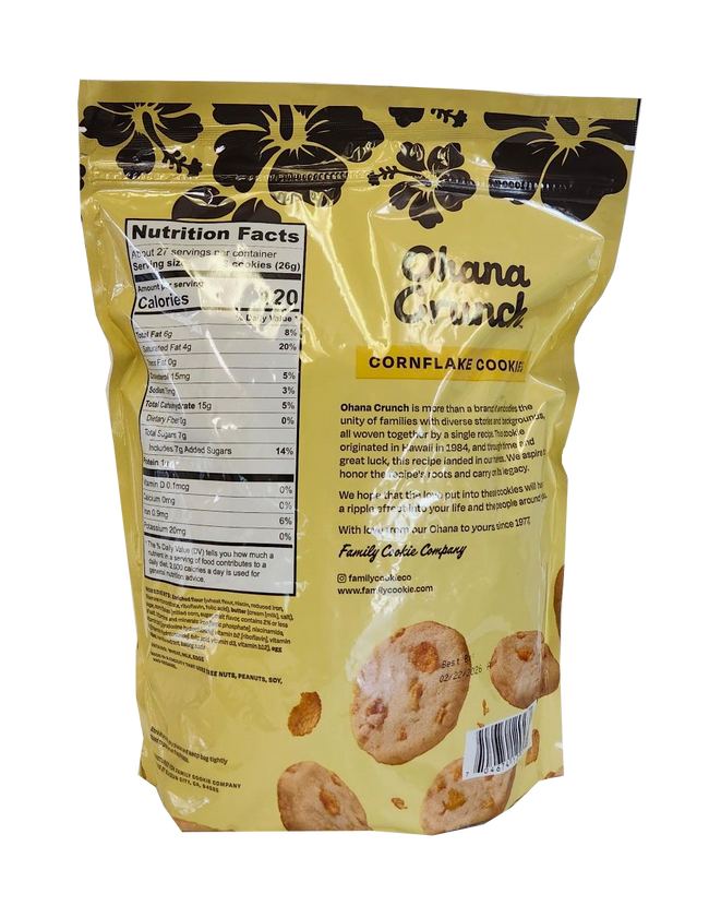 Ohana Crunch Cornflake Cookies 24 oz