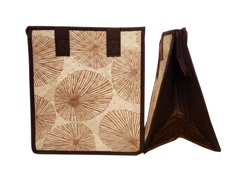 Tropical Paper Garden Hawaiian Hot/Cold Reusable Small Bag - OPIHI BROWN PET