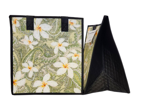 Tropical Paper Garden Hawaiian Hot/Cold Reusable Medium Bag - PAISLEY PLUME MED