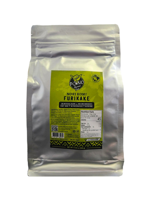 Pono Hawaiian Foods Nori Komi Furikake Food Service 17.64oz.