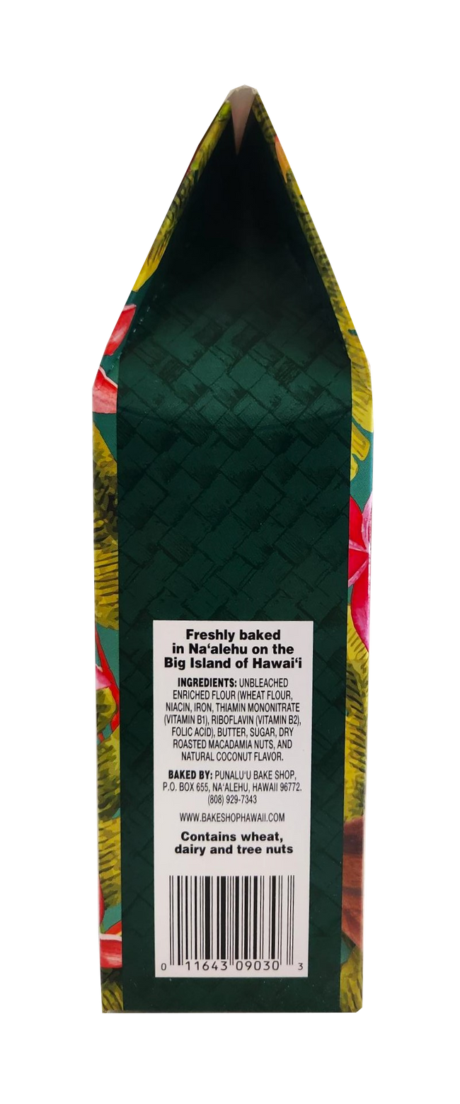 Punalu'u Bake Shop Cookies - Coconut Macadamia Nut Shortbread Cookies 5 oz