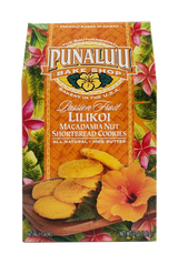 Punalu'u Bake Shop Cookies - Lilikoi Macadamia Nut Shortbread Cookies 5oz.