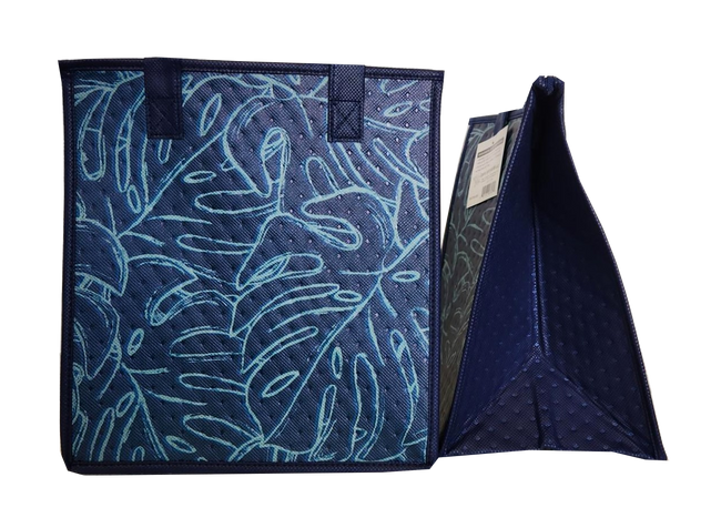 Tropical Paper Garden Hawaiian Hot/Cold Reusable Medium Bag - SKETCH NAVY MED