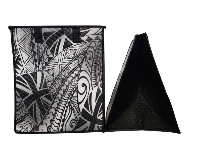 Tropical Paper Garden Hawaiian Hot/Cold Insulated Large Bag - SOVEREIGN GREY LRG