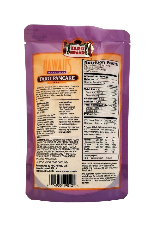 Taro Brand Hawaii's Original Taro Pancake Mix 6oz