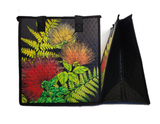 Tropical Paper Garden Hawaiian Hot/Cold Reusable Medium Bag - THREEFOLD BLACK MED