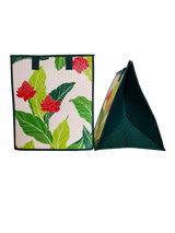 Tropical Paper Garden Hawaiian Hot/Cold Insulated Large Bag - TORCH ECHO CREAM LRG