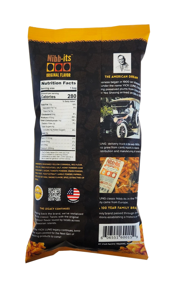 Yick Lung Nibb-Its Twists Original Flavor 2oz.
