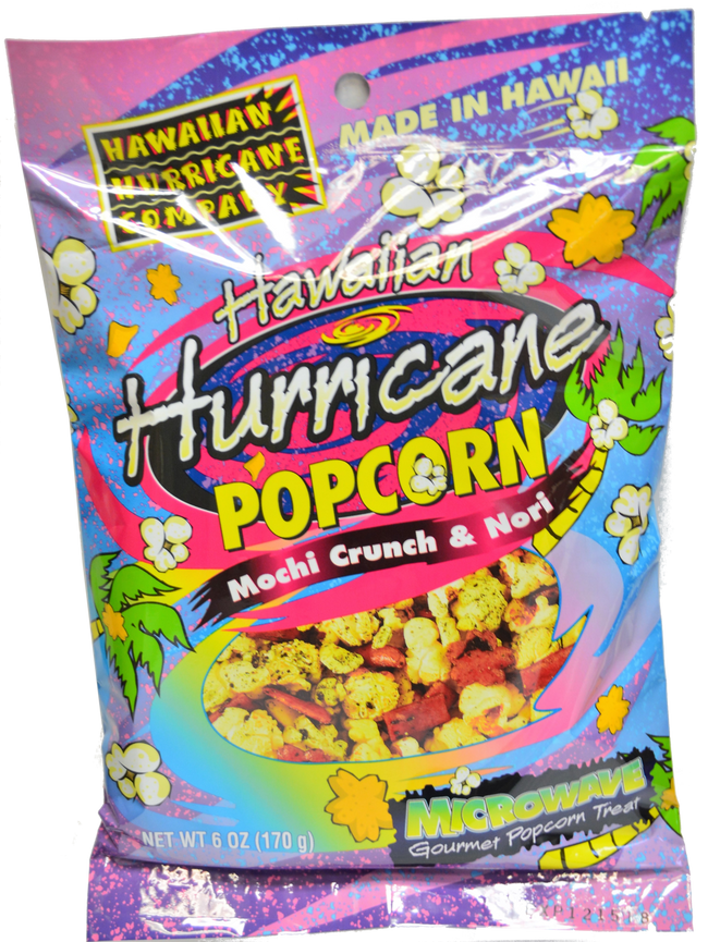 Hawaiian Hurricane Company Hawaiian Hurricane  Microwave Popcorn Mochi Crunch & Nori Individual Pkg 6oz