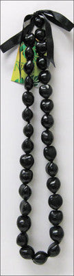 Kukui Nut Lei - Black
