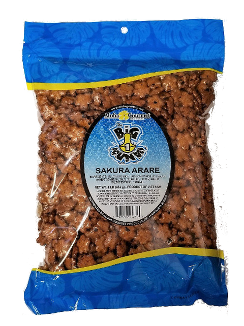 Aloha Gourmet Da Big 1 Pounder Sakura Arare 1lb