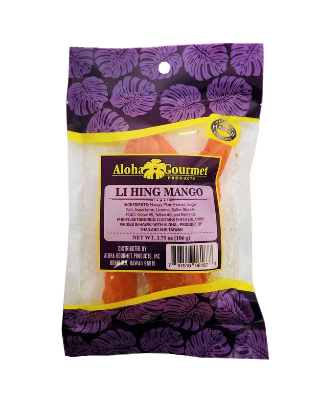 Aloha Gourmet Li Hing Mango 3.75 oz (NOT FOR SALE TO CALIFORNIA)