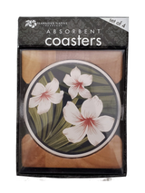 Hawaiian Ceramic Coasters - Plumeria Palm (Set of 4)