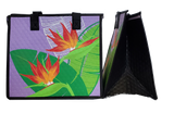 Tropical Paper Garden Hawaiian Hot/Cold Reusable Medium Tote Bag - DIAMOND HEAD LAV TOTE