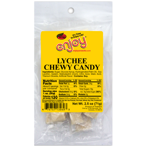 Enjoy Lychee Chewy Candy 2.5oz