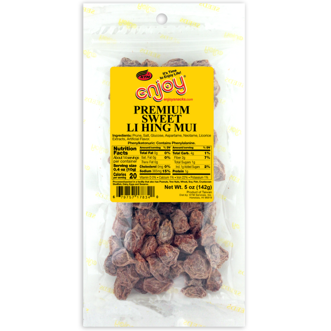 Enjoy Premium Sweet Li Hing Mui 5oz.