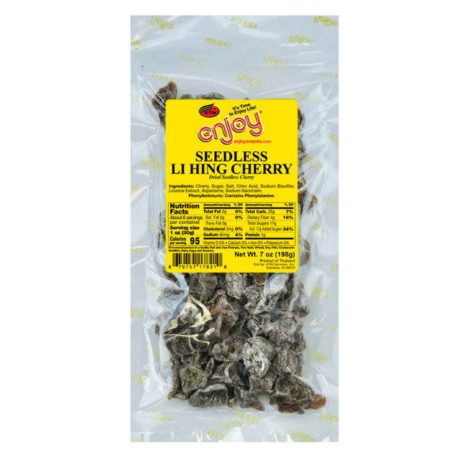 Enjoy Seedless Li Hing Cherry 7oz.