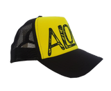 Hawaiian Headwear Tribal Aloha Foam Trucker Hat - Yellow