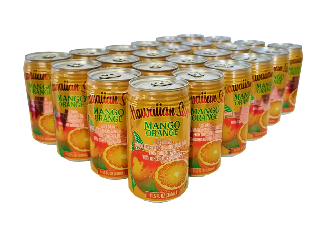 Hawaiian Sun Drink - Mango Orange (24 Pack)  **Limit 2 cases per purchase transaction**