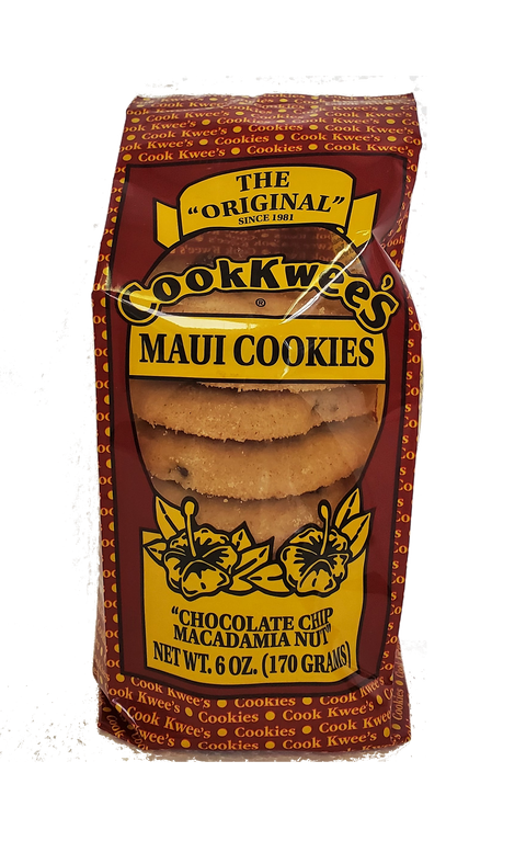CookKwees Maui Cookies Chocolate Chip Macadamia Nut 6oz.