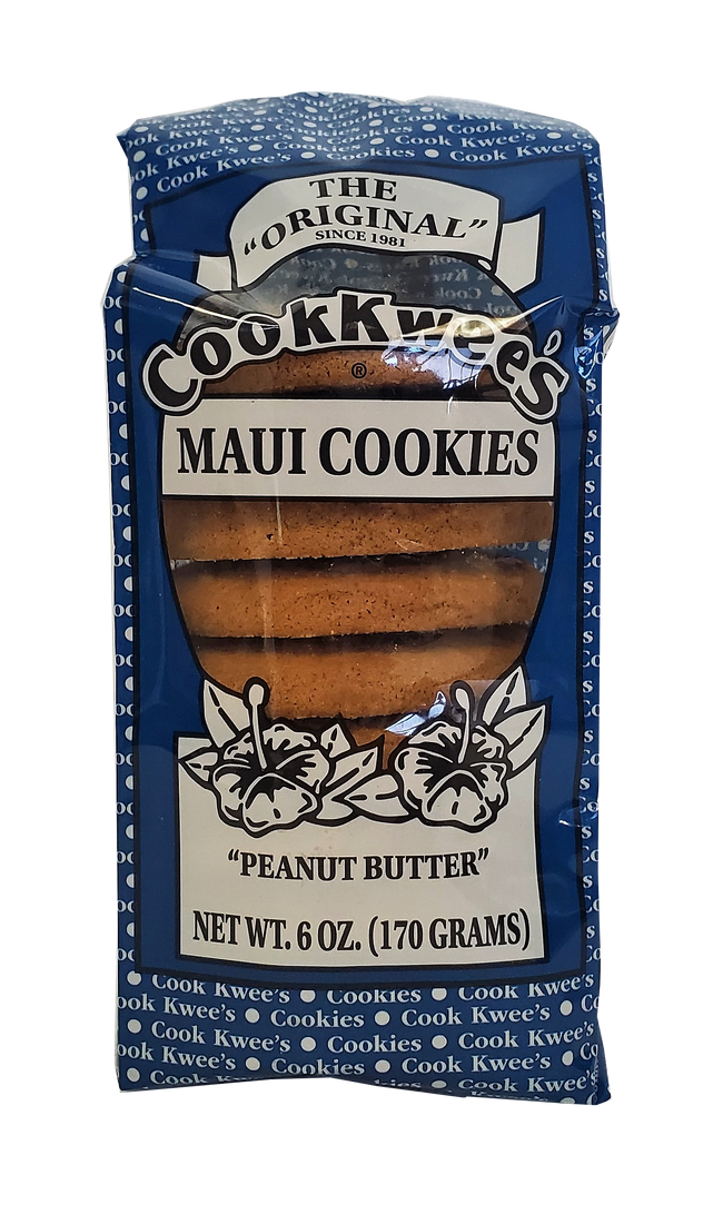 CookKwees Maui Cookies Peanut Butter 6oz.