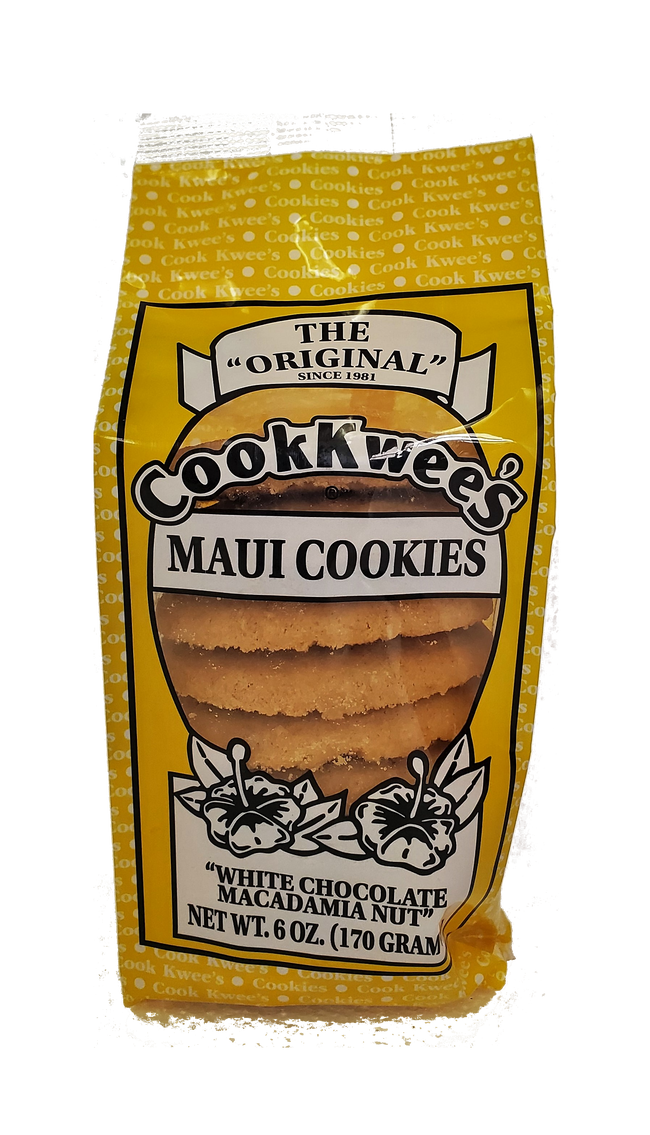 CookKwees Maui Cookies White Chocolate Chip 6oz.