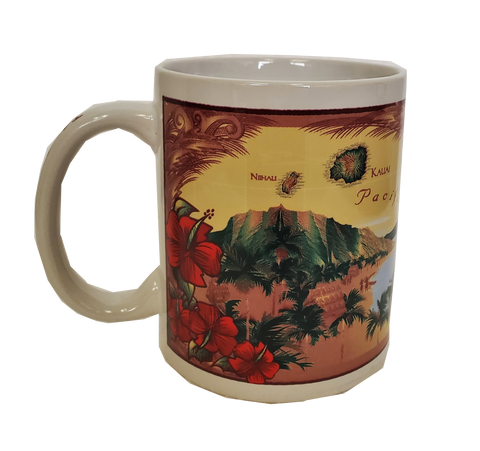 Mug - Brown Island Chain  11 oz | Comes in a Mug Box