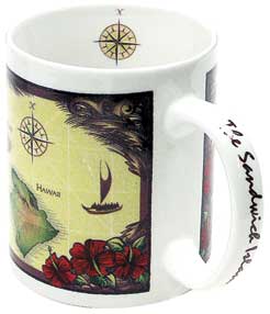 Mug - Brown Island Chain  11 oz | Comes in a Mug Box