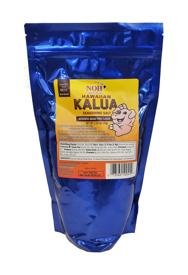 NOH Hawaiian Kalua Seasoning Salt 2.25LB