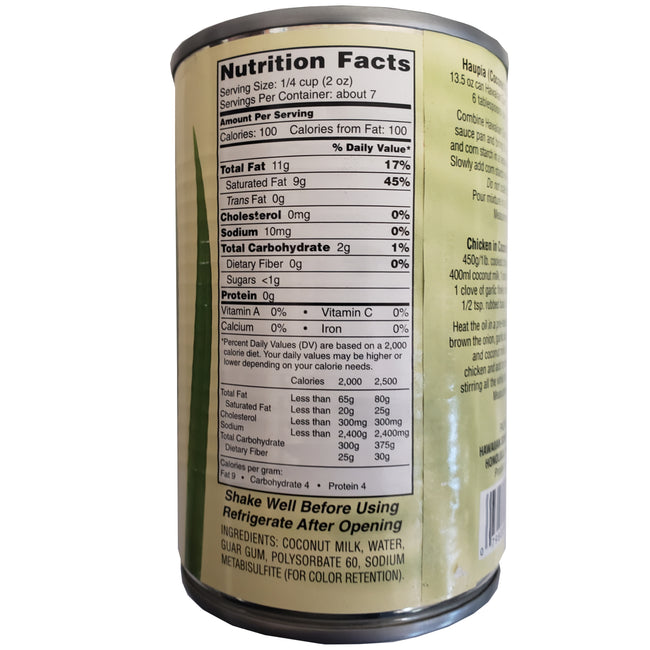 Hawaiian Sun Coconut Milk 13.5 fl oz