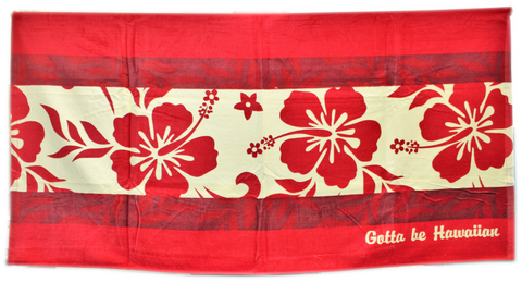 Beach Towel- Hibiscus 30" x 60"