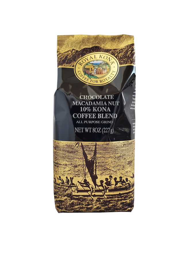 Royal Kona Coffee - Chocolate Macadamia 10% Coffee Blend 8oz