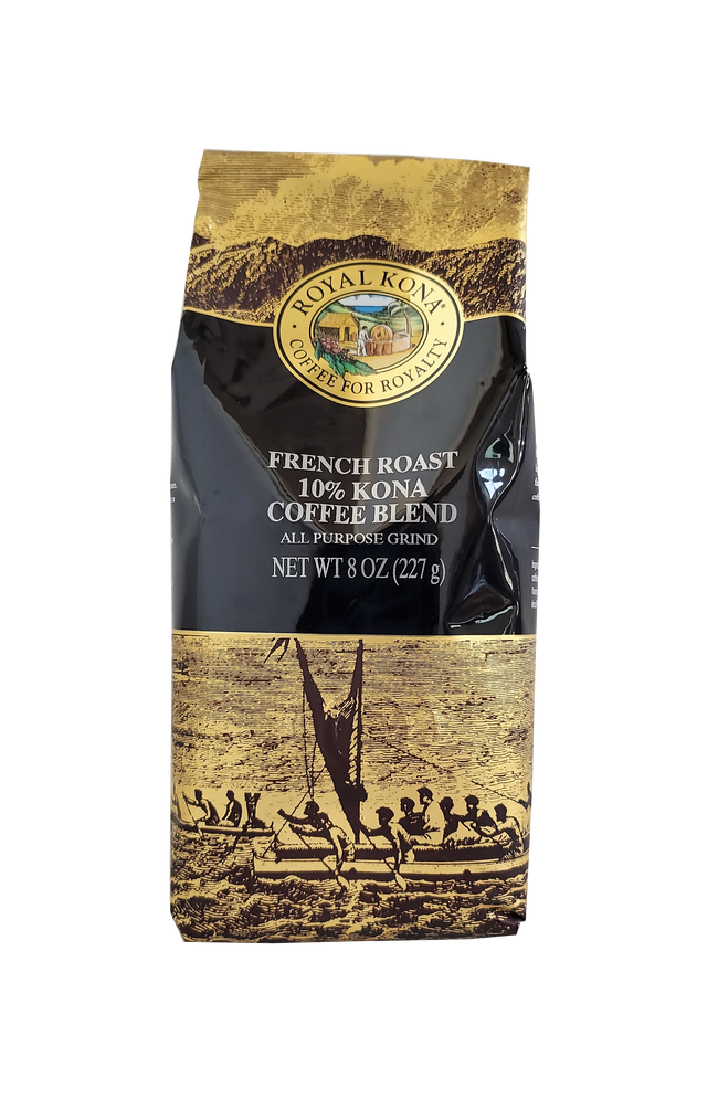 Royal Kona Coffee - French Roast 10% Coffee Blend 8oz