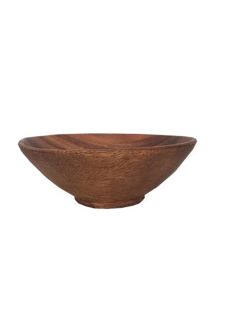 Wooden Round/Wok Bowl 3" x 7"
