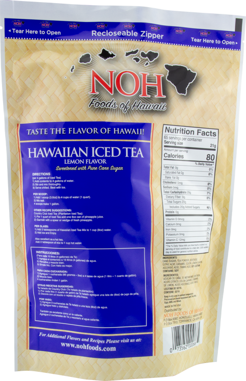 NOH Hawaiian Iced Tea 3lb Bulk